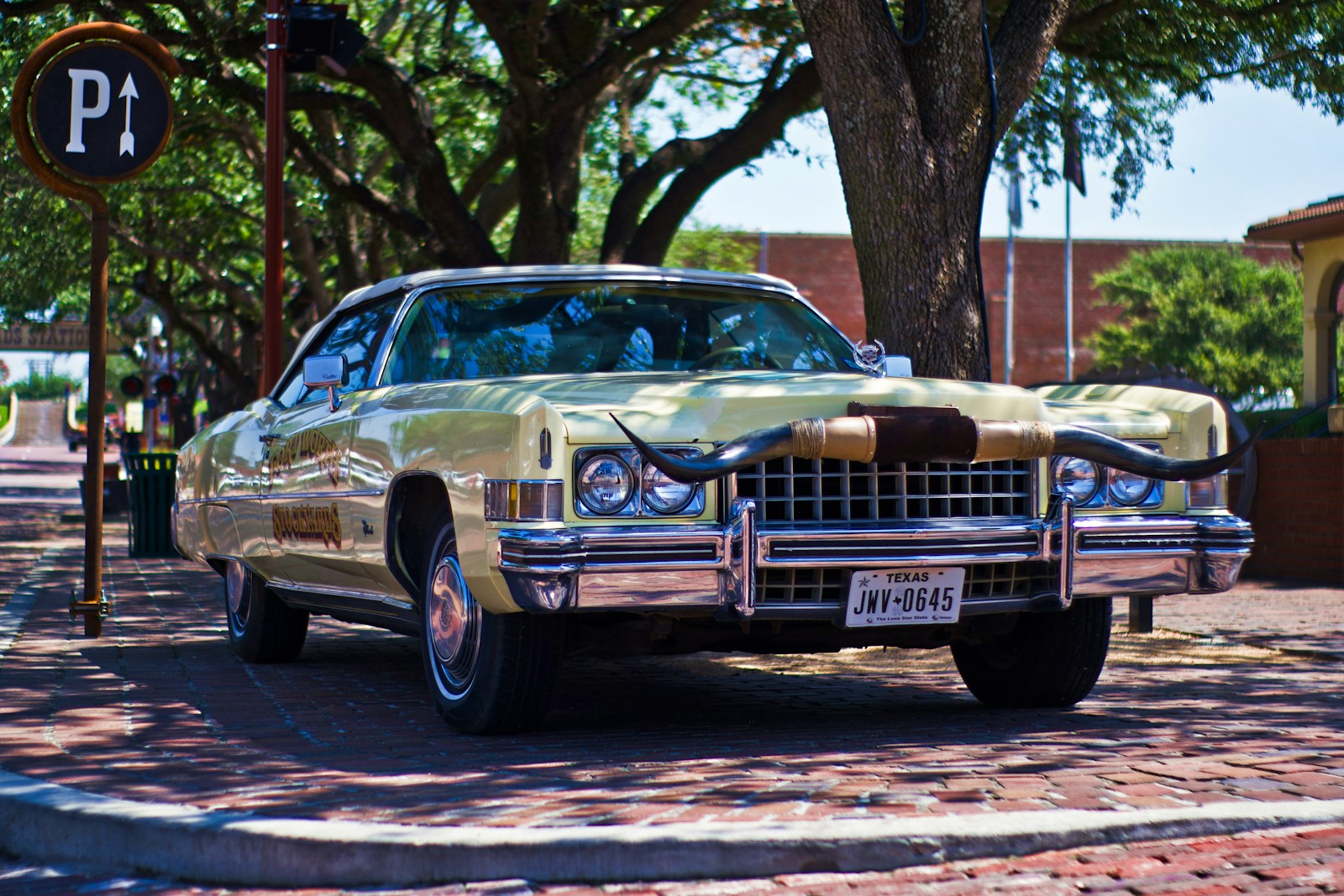 a car parked on the side of the road